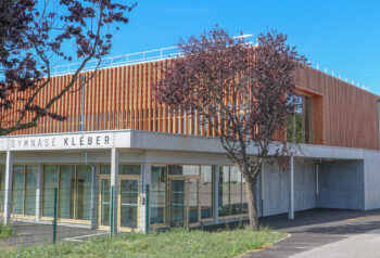 construction du nouveau gymnase Kleber à Haguenau