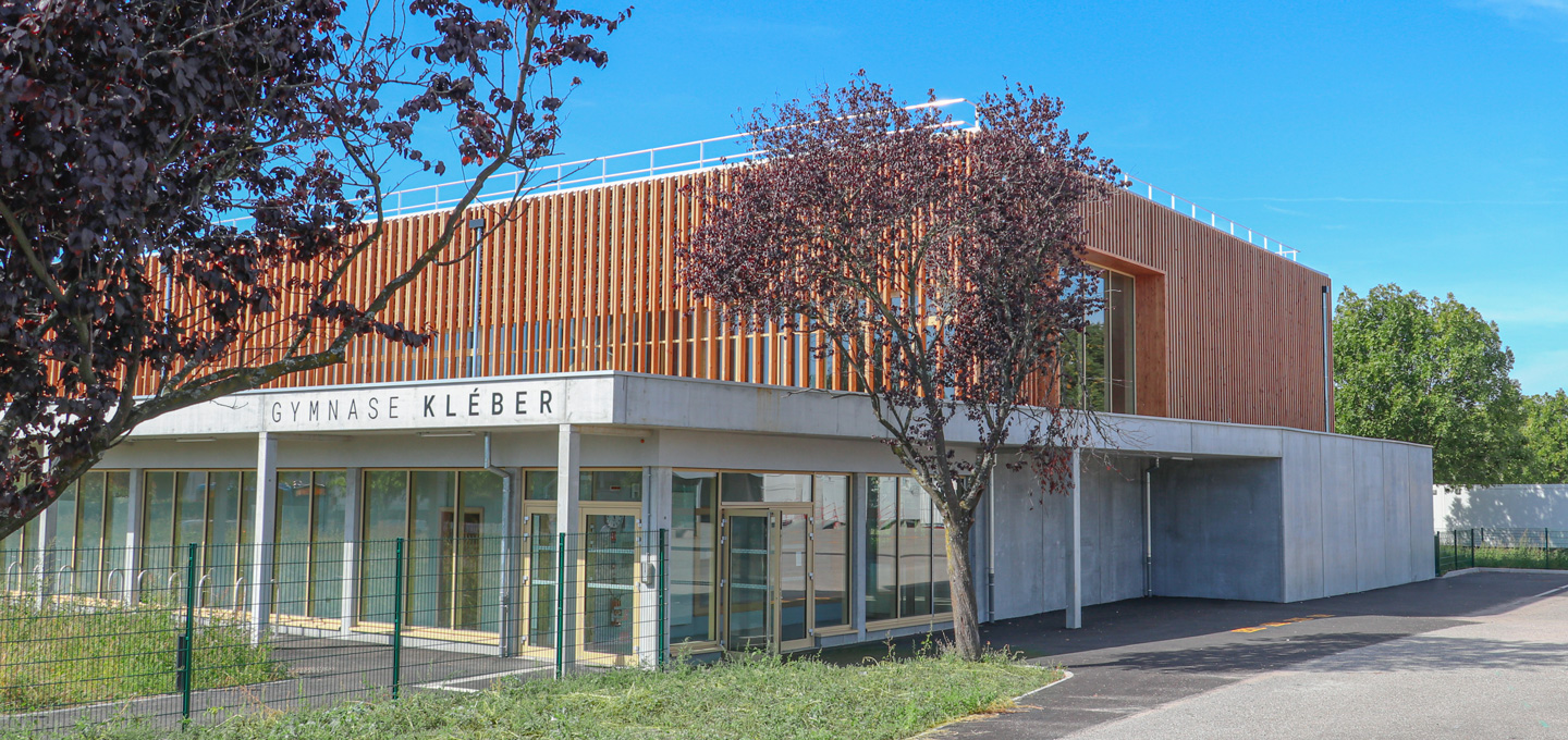 construction du nouveau gymnase Kleber à Haguenau