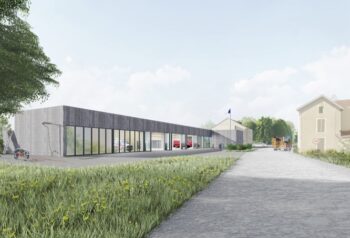 Thaon-les-Voges 2025 - centre d'Incendie et de Secours - IOEW Architecture - perspective