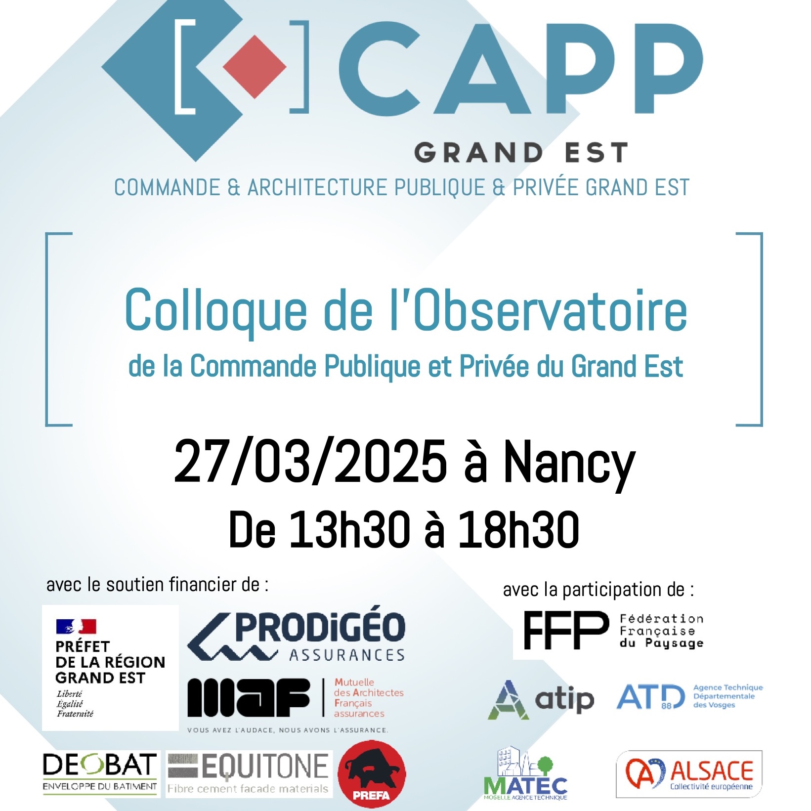 banderole Colloque 2025 avec logos partenaires